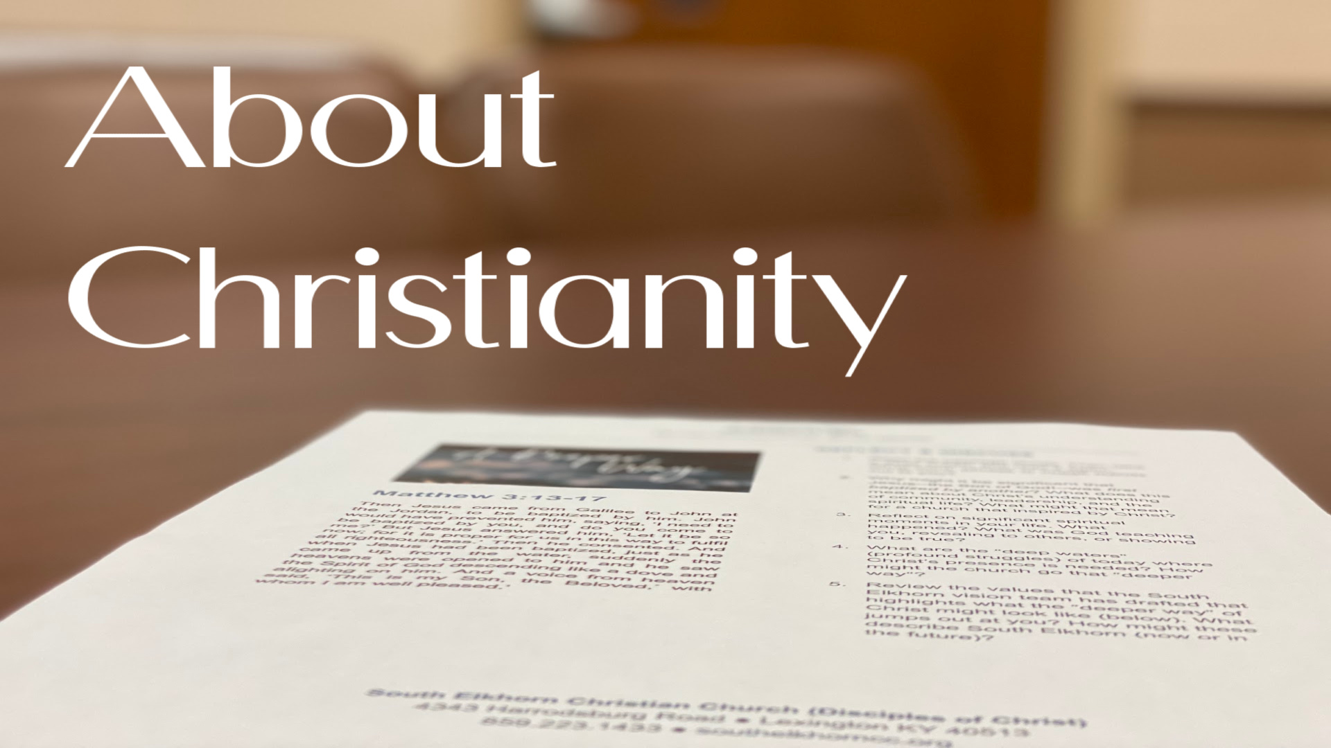 About Christianity