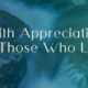 With Appreciation for Those Who Lead